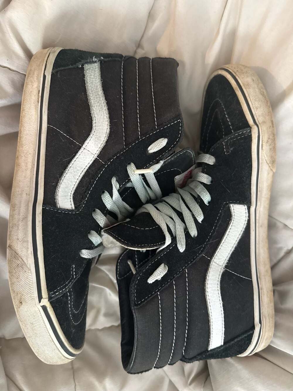 Vans Sk8-Hi Black White High Top Skate Shoes